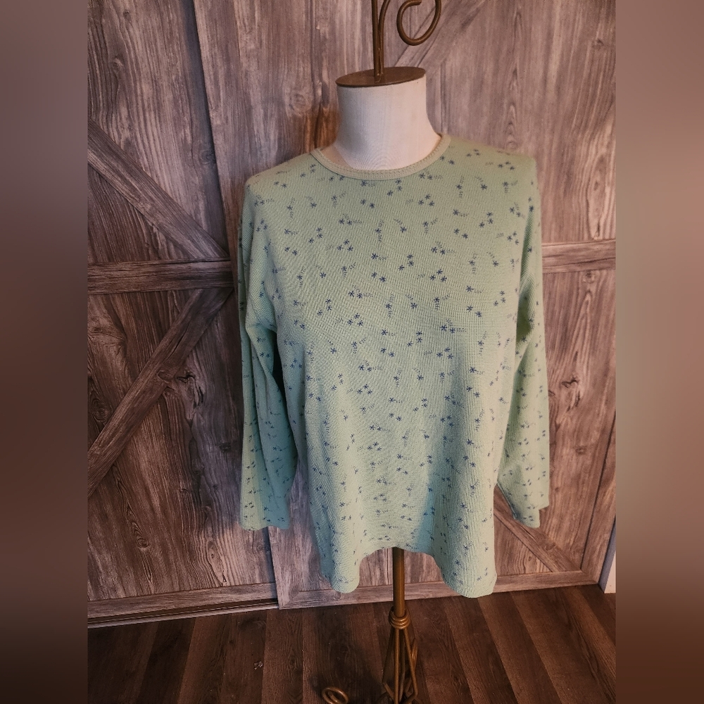 Sonoma Green Stretch Thermal Long Sleeve Shirt